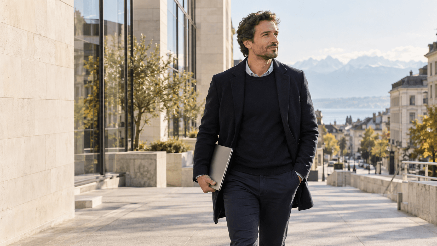 Consultant indépendant se rendant à une mission en Suisse