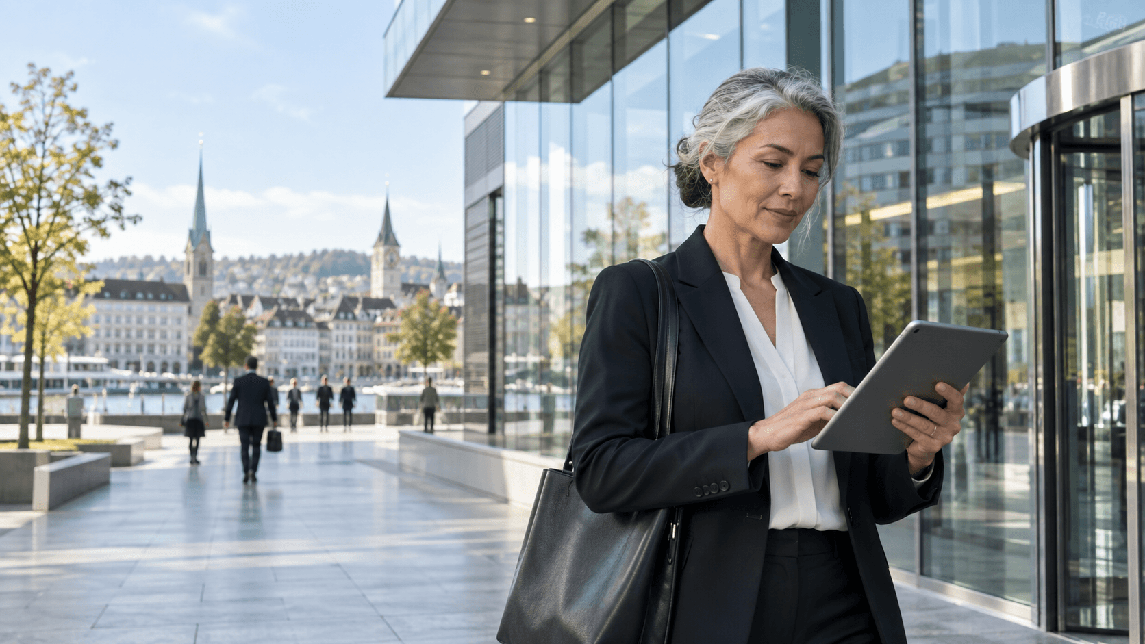 Consultant dans le quartier d’affaires de Zurich